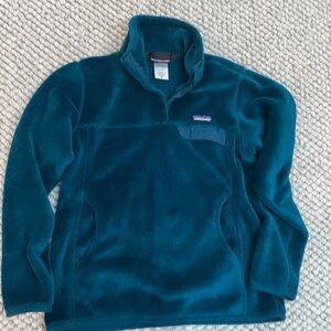 Patagonia Re-tool half-snap pullover - women’s M- peacock blue